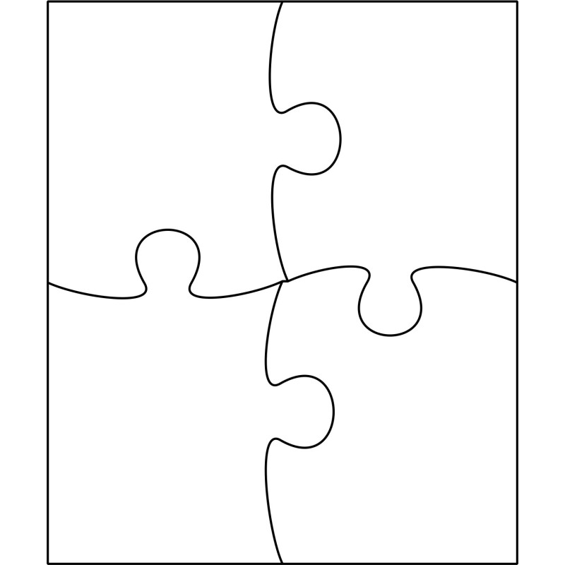 Puzzle mit 4 Teile