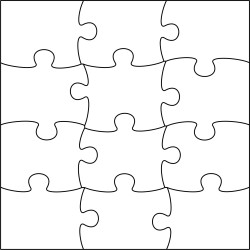 Puzzle mit 12 Teile